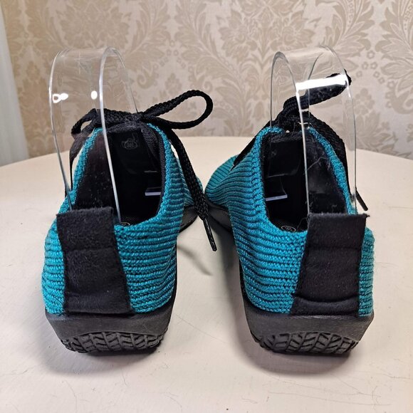 Arcopedico Womens Size 36 US 5.5-6 Turquoise Nylon Knit Lace Up Sneakers NWOT - Picture 6 of 13
